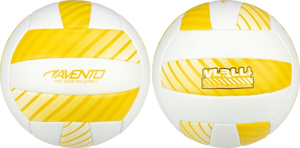 Kamuolys tinkl leisure AVENTO 16VF Yellow/White